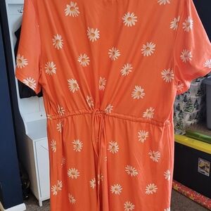 Orange Daisy Dress